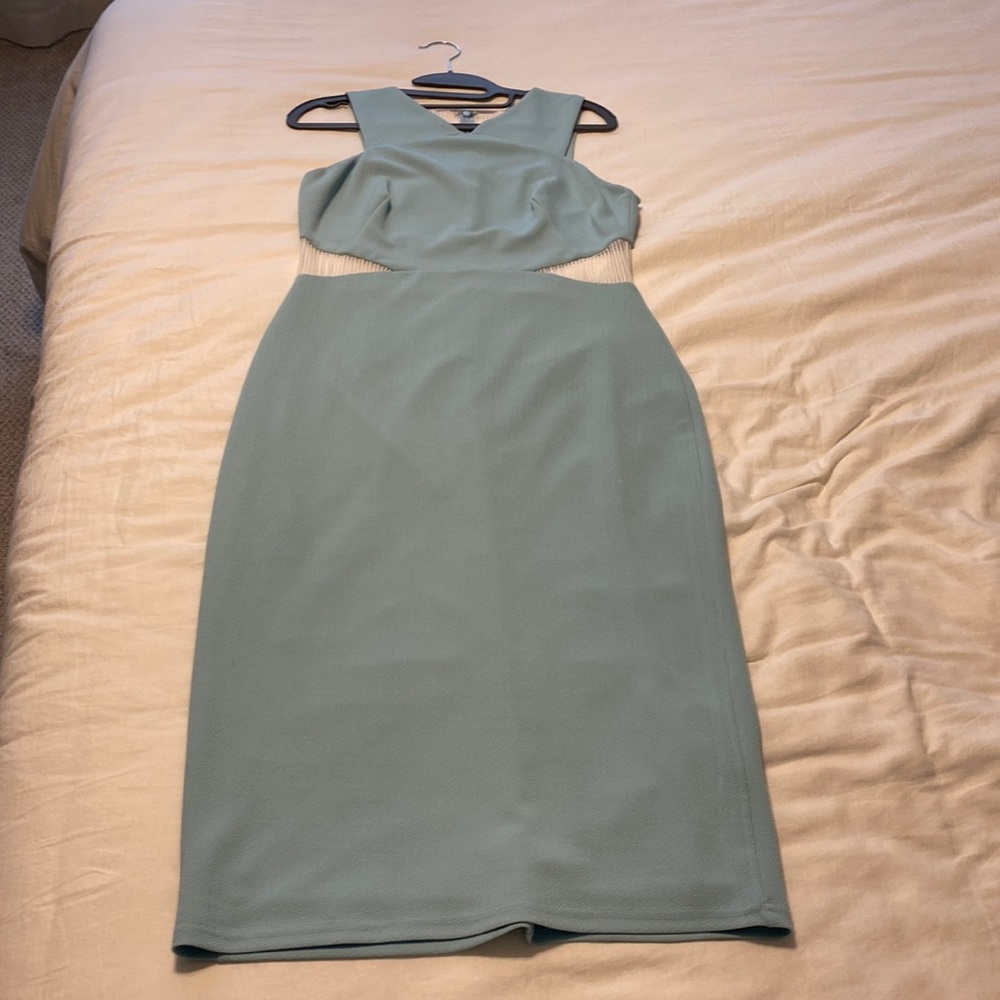 Light Blue peekaboo dress